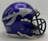 Waunakee Warriors HS 2010-2015 (WI) FSU old style spears silver and white mini helmet side decal pair 